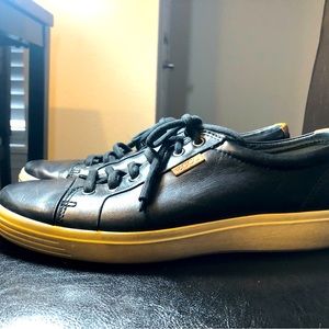 ECCO Simpil Women’s Black Leather lace up Shoes Sneakers Size 41/10.5US